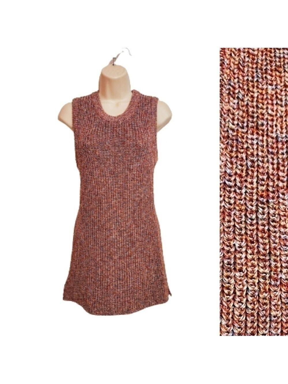 Ella Moss Multicolor Ribbed Knit Tank Medium